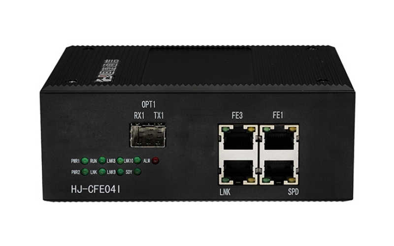 武漢工業級光纖收發器 HJ-CFE04I