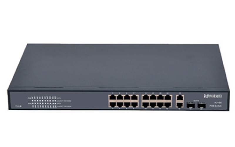 武漢16口POE交換機(jī) 16FE 2GE 2SFP